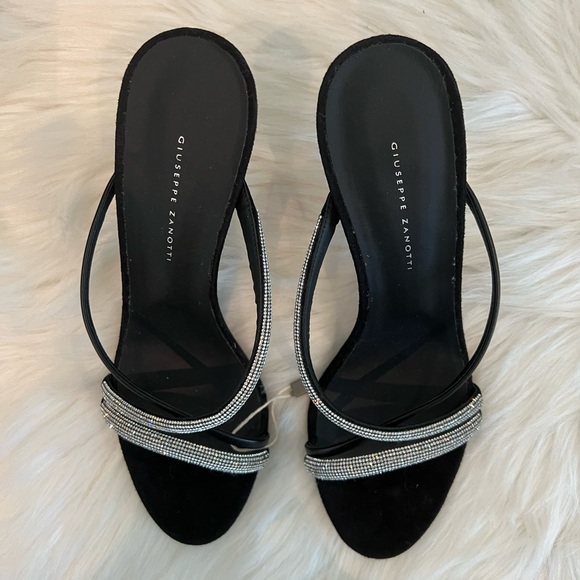 Authentic Giuseppe Zanotti croisette crystal heels - Picture 6 of 7